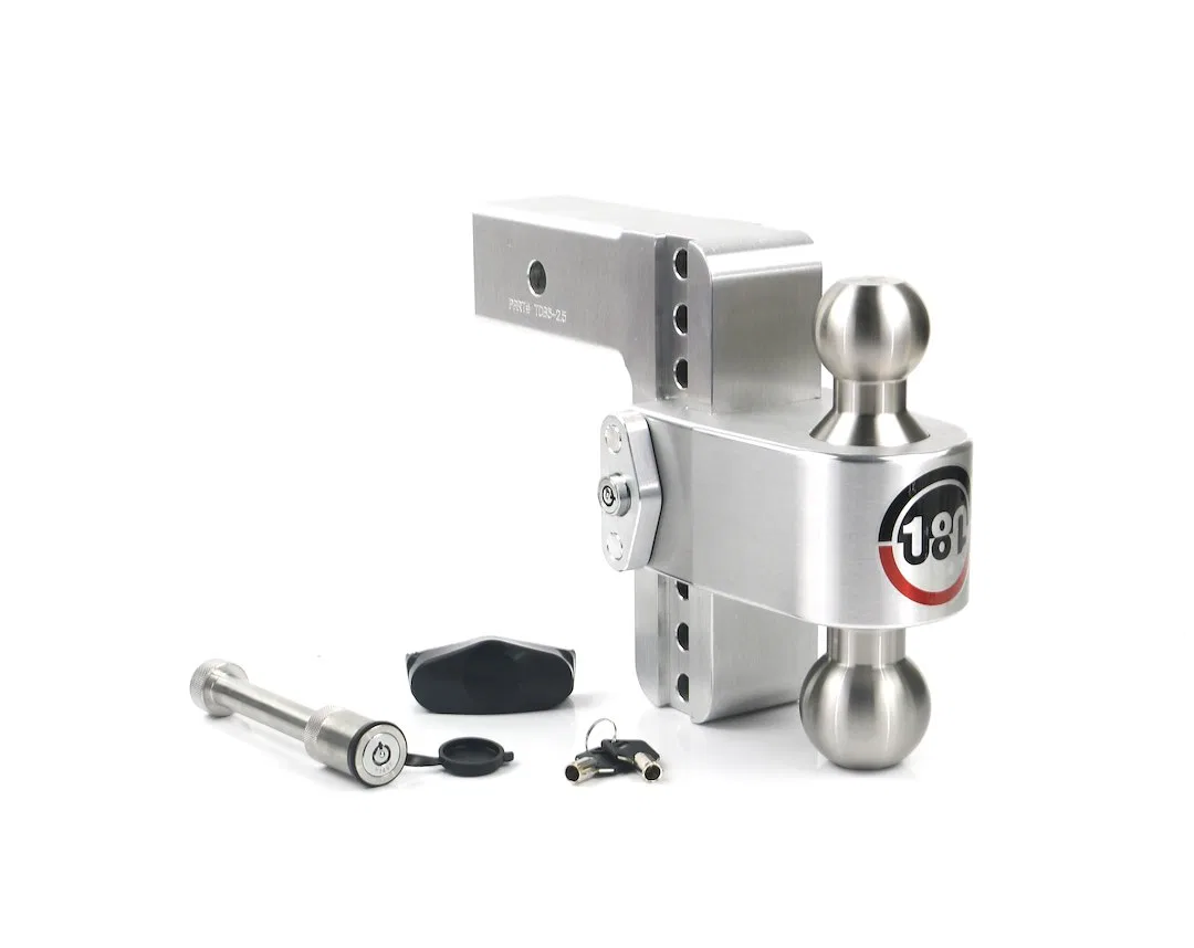 LTB6-2.5-KA – WEIGH SAFE Trailer Hitch Ball Mount, Fits 2-1/2 Inch Receiver 18500 Gross Trailer Weight Turnover Adjus...